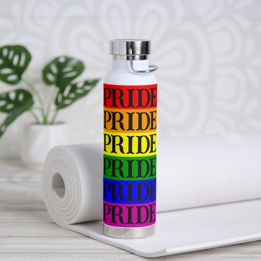Pride Flag Colors Water Bottle Waterfles (Yoga)