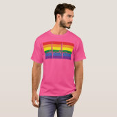 Pride Flag EKG T-shirt (Voorkant volledig)