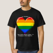 Pride Flag Heart T-shirt (Voorkant)
