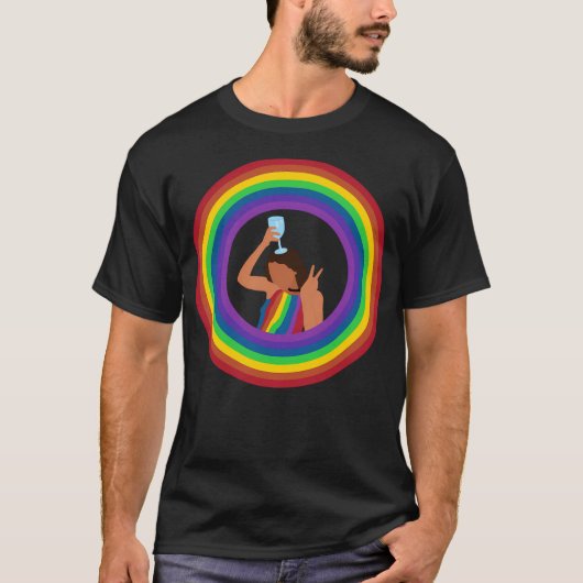 Pride Flag Jade T-shirt (Voorkant)
