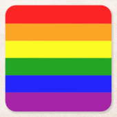 Pride Flag Kartonnen Onderzetters (Voorkant)