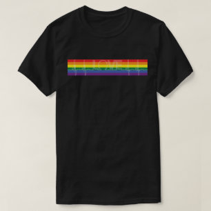 Pride Flag LOVE EKG T-shirt