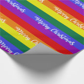 Pride Flag Merry kerstpatroon Cadeaupapier (Hoek)