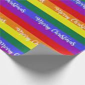 Pride Flag Merry kerstpatroon Cadeaupapier (Hoek)