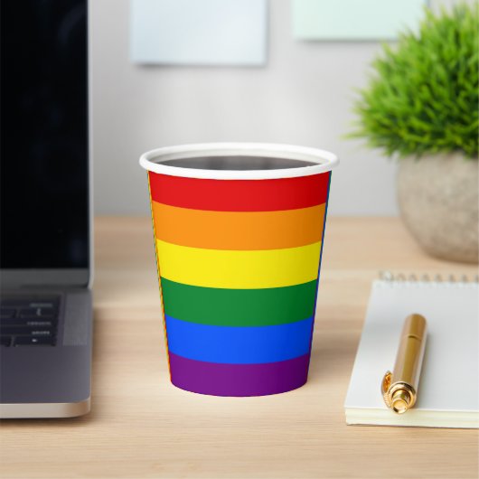 Pride Flag Papieren Bekers (Insitu)