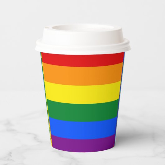 Pride Flag Papieren Bekers (Achterkant)