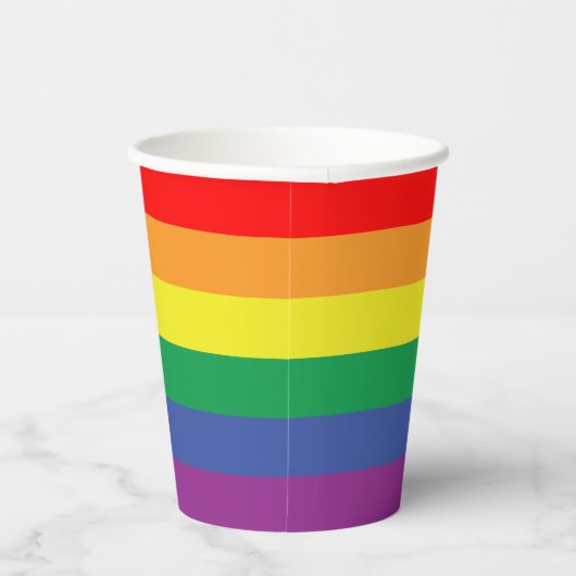 Pride Flag Papieren Bekers (Rechts)