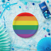 Pride Flag Papieren Bordje (Feest)