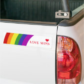 Pride Flag Rainbow Bumpersticker (Op Truck)
