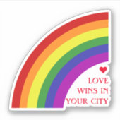 Pride Flag Rainbow Sticker (Voorkant)