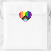 Pride Flag Reboot - trans en POC inclusief Hart Sticker (Tas)