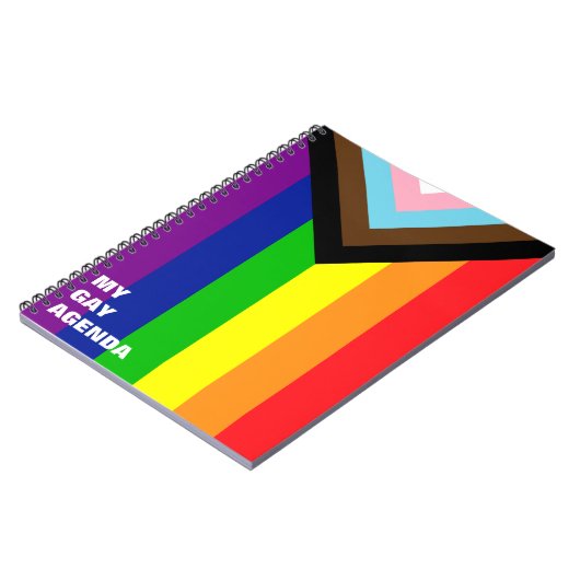 Pride Flag Reboot - trans en POC inclusief Notitieboek (Linkerzijde)