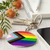 Pride Flag Reboot - trans en POC inclusief Sleutelhanger (Zijkant)