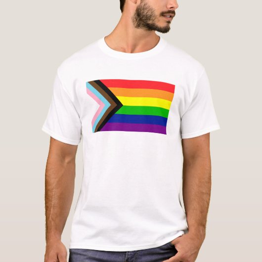 Pride Flag Reboot - trans en POC inclusief T-Shir T-shirt (Voorkant)