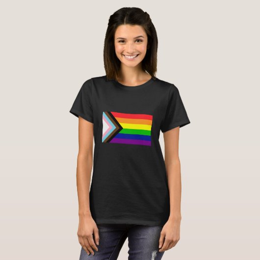 Pride Flag Reboot - trans en POC inclusief T-shirt (Voorkant volledig)