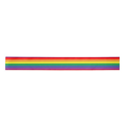 Pride Flag Satijnen Lint (Voorkant)