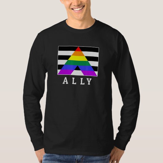 Pride Flag - Straight Ally Pride Flag T-shirt (Voorkant)