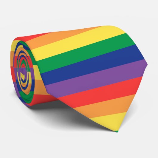 Pride Flag Stropdas (Opgerold)