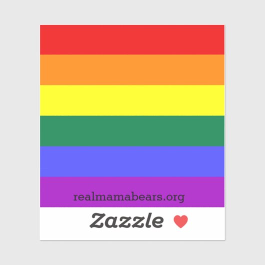 Pride Flag Vinyl Sticker (voeg je eigen woorden to (Vel)