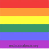 Pride Flag Vinyl Sticker (voeg je eigen woorden to (Voorkant)