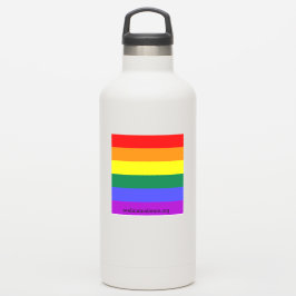 Pride Flag Vinyl Sticker (voeg je eigen woorden to