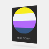 Pride Flagge Acryl Bord (Hoek)