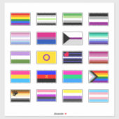 Pride Flags Sticker Set (Vel)