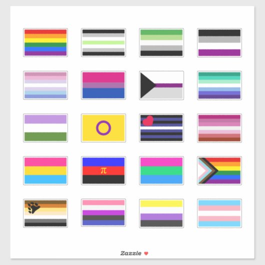 Pride Flags Sticker Set (Vel)