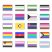 Pride Flags Sticker Set (Voorkant)