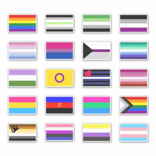 Pride Flags Sticker Set (Voorkant)