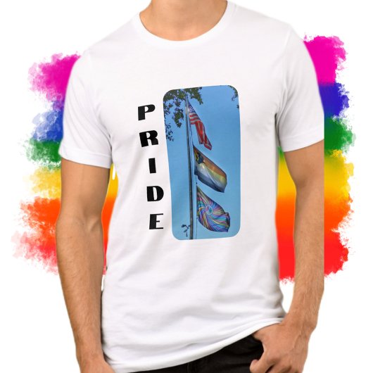 Pride Flags USA Rainbow Peace Beer Brotherhood Tri-Blend Shirt