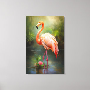 Pride Flamingo Canvas Afdruk