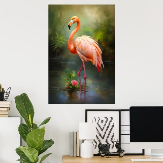 Pride Flamingo Poster (Thuiskantoor)