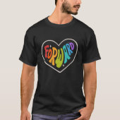 Pride Forward Heart Rainbow Grafische LGBTQ Equal T-shirt (Voorkant)