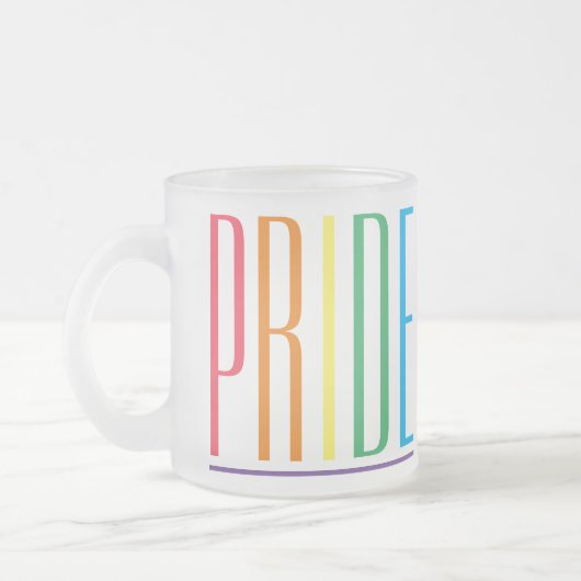 PRIDE Frosted Glass Mok (Links)