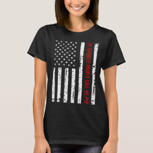 Pride Fun USA Flag Daddy Humor I Favoriete Mensen T-shirt
