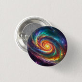 Pride Galaxy -  Ronde Button 3,2 Cm (Voorkant /achterkant)