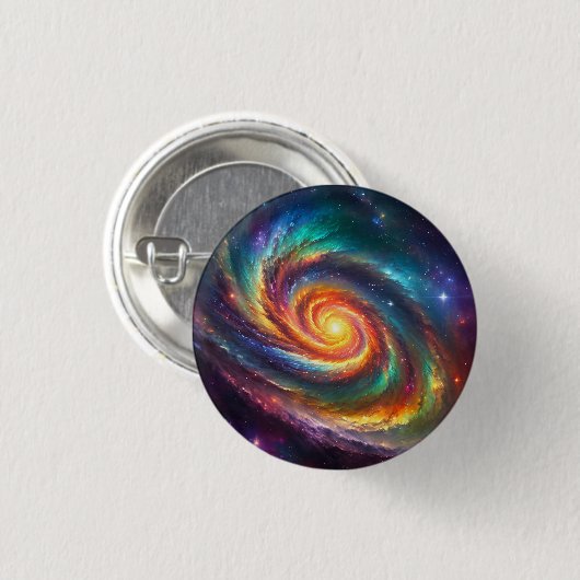 Pride Galaxy - Ronde Button 3,2 Cm (Voorkant /achterkant)