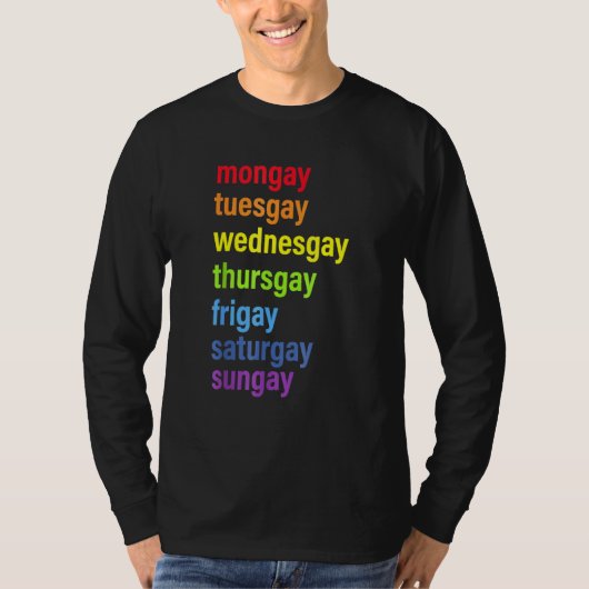 Pride Gay Agenda Love LGBT T-shirt (Voorkant)