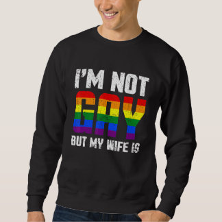 Pride Gay Couple LBT Ik ben geen homo maar mijn vr Trui