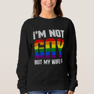 Pride Gay Couple LBT Ik ben geen homo maar mijn vr Trui