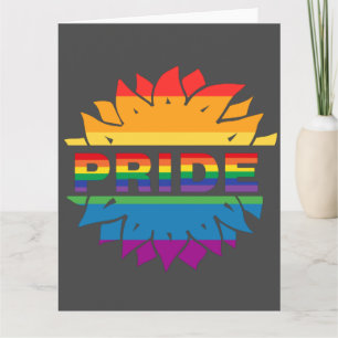 Pride-gay lgbetq-queer-zonnebloempaart kaart