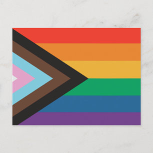 Pride gay lgbt regenboogvlag briefkaart