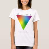 Pride Gay LGBTQ Mode Rainbow Triangle Naam T-shirt (Voorkant)