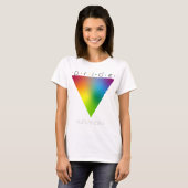 Pride Gay LGBTQ Mode Rainbow Triangle Naam T-shirt (Voorkant volledig)