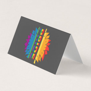 Pride-gay lgbtq-queer-regenboogzonnebloem kaart