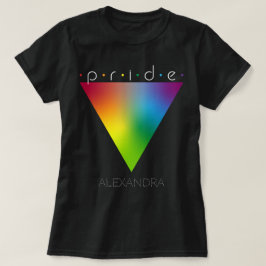 Pride Gay LGBTQ Queer Trendy Rainbow Triangle Naam T-shirt