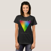 Pride Gay LGBTQ Queer Trendy Rainbow Triangle Naam T-shirt (Voorkant volledig)