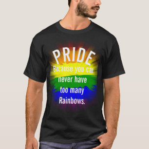 Pride Gay Pride burst-regenboogvlag T-shirt