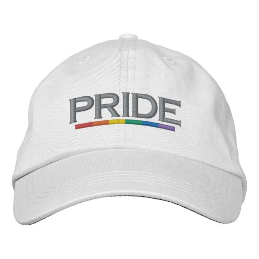 PRIDE Gay Pride Rainbow Flag Cool and Modern Geborduurde Pet (Voorkant)